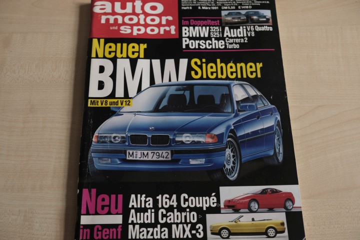 Deckblatt Auto Motor und Sport (06/1991)